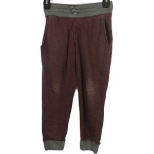 Amplify Boys Jogger Pants Maroon Stretch Waist Size Small 8 Preowned